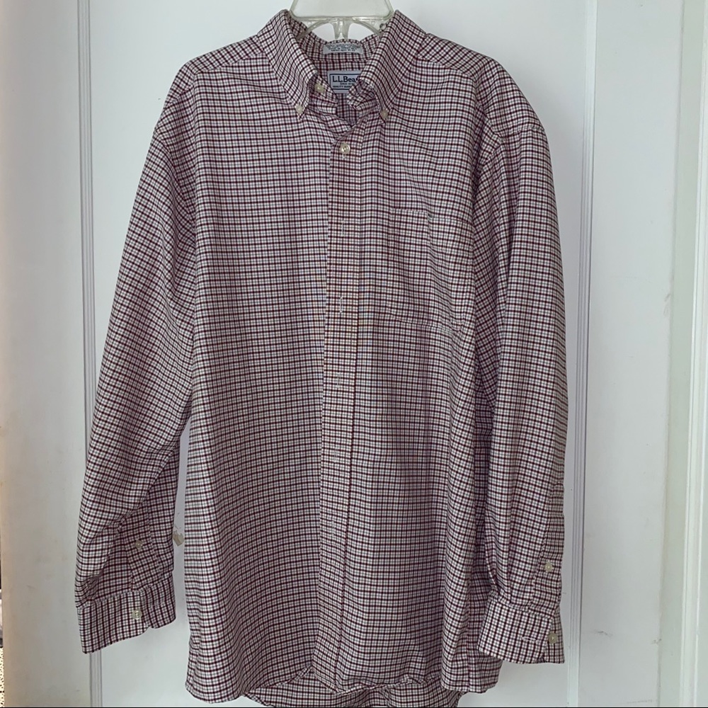 LL bean striped shirt long sleeve